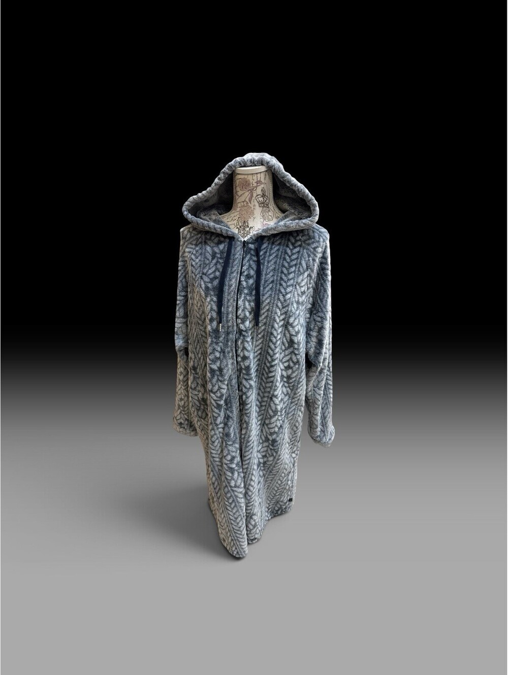 Women’s Kookaburra By Ugg Plush Full Zip Robe Grey Sz 3XL NWOT Soft Pockets Hood